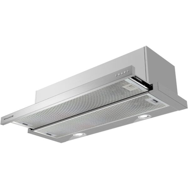 Philco PEB 629 BIX – 90 cm výsuvná digestoř v nerez provedení