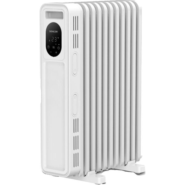 Sencor SOH 6211WH – digitální olejový radiátor 2300 W (11 žeber, ECO režim)
