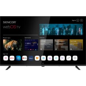 Sencor SLE 43US802 TCSB – 43″ UHD Smart TV s webOS a Magic Remote