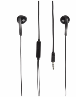 Audio Logic (Sologic) 253620 – Klasická černá sluchátka do uší s mikrofonem