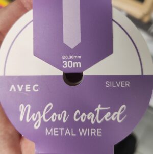 AVEC DIY Dekorační drátek s nylonovým potažením – 0,36 mm × 30 m