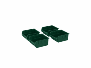 Parkside Set 4× otevřených úložných boxů / systémových organizérů, zelené