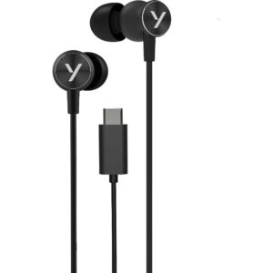 Yenkee YHP 505BK – USB-C sluchátka s mikrofonem
