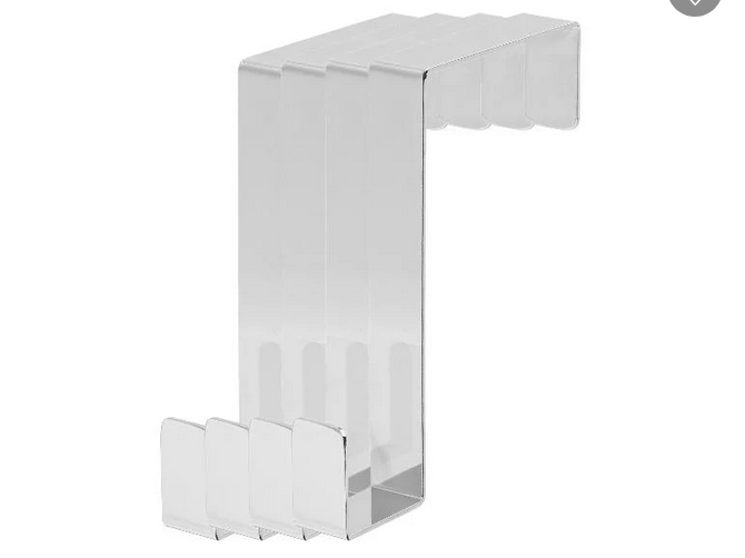 Livarno home - sada chromovaných háčků na dveře, 4dílná