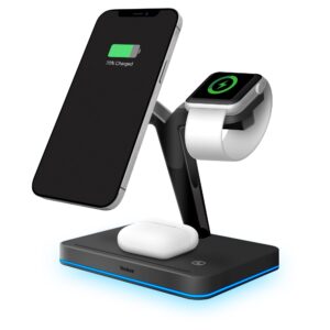 Magnetická bezdrátová nabíjecí stanice 3 v 1 Yenkee YAC 5320