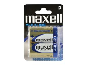 Baterie D (LR20) alkalická MAXELL 2ks / blistr/