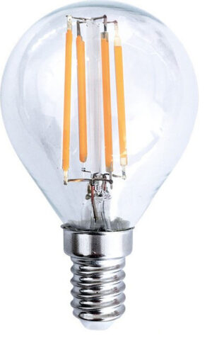 Solight LED žárovka retro, miniglobe, 4W, E14, 3000K, 360°, 440lm