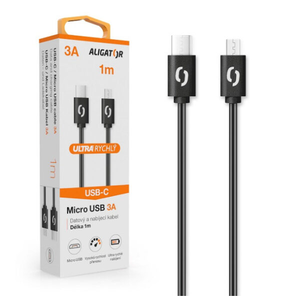 ALIGÁTOR Aligator DATKP41 DK 3A, USB-C/microUSB