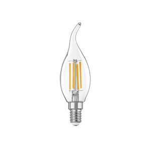 LIVARNO home Filamentová LED žárovka (svíčka E14, zahnutá)