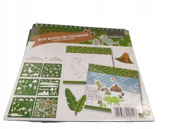 Crelando kreativní omalovánky se šablonami a samolepkami - svět dinosaurů