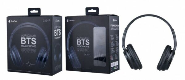 PLUS C6347 Bluetooth Stereo sluchátka černá