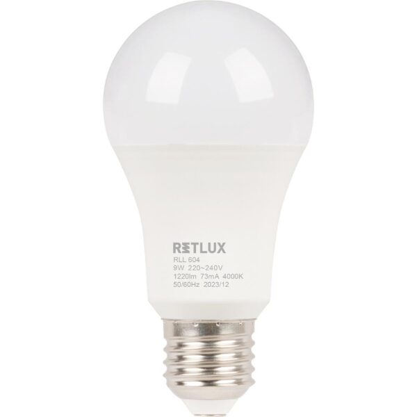 Retlux RLL 604 A60 E27 bulb 9W CW  D