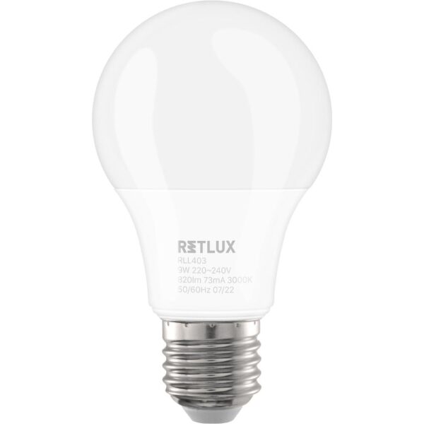 Retlux RLL 403 A60 E27 bulb 9W WW