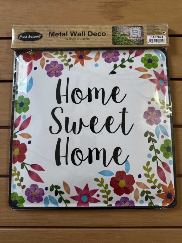 Homme Accents Home Accents kovová nástěnná dekorace Home Sweet Home