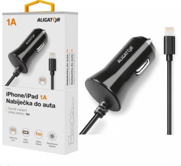 ALIGÁTOR iPHONE/iPAD 1A CL (NABÍJEČKA DO AUTA)