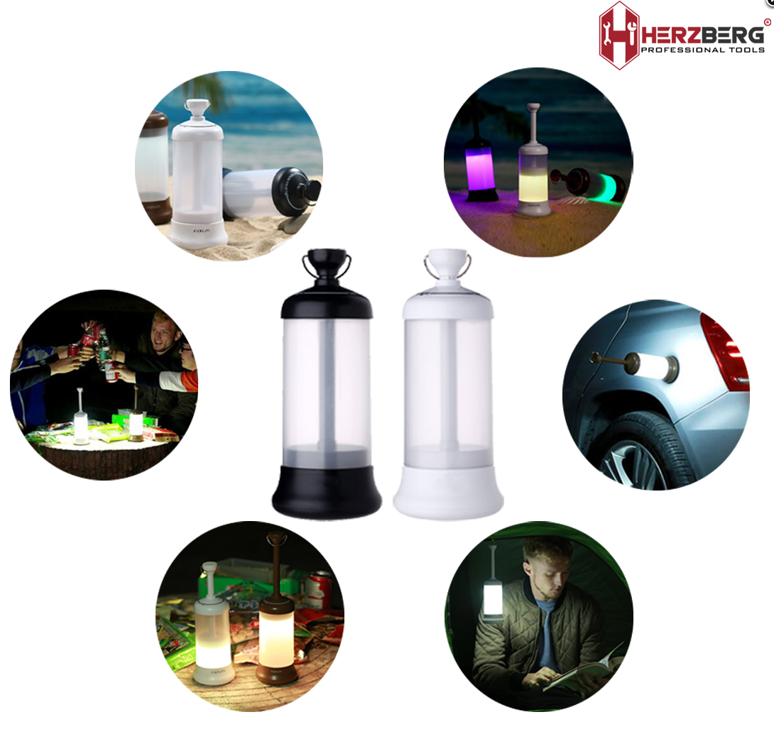 Herzberg HG‑5049 – Víceúčelová přenosná LED lampa