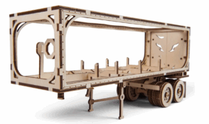 Ugears 3D dřevěné mechanické puzzle – Návěs pro tahač Heavy Boy (138 dílků)