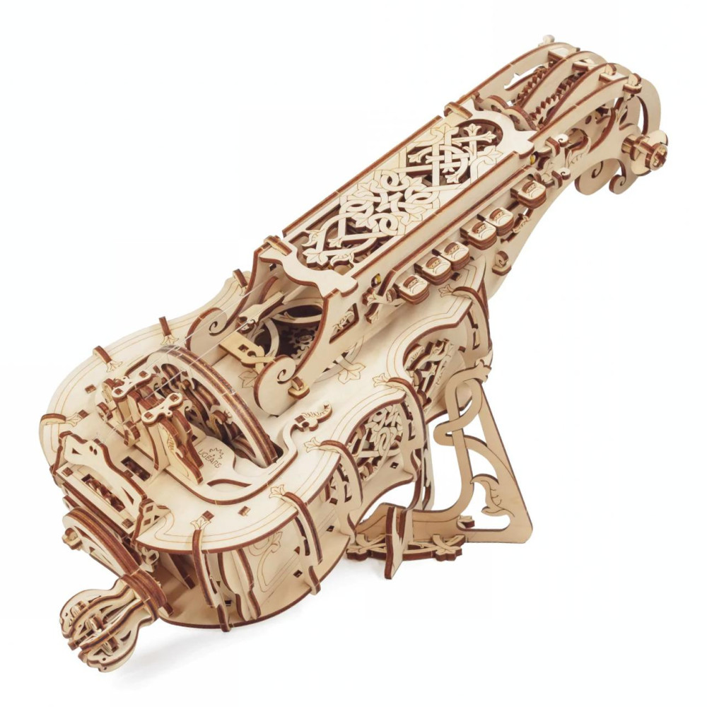 Ugears 3D dřevěné mechanické puzzle – Niněra (Hurdy-Gurdy) (292 dílků)