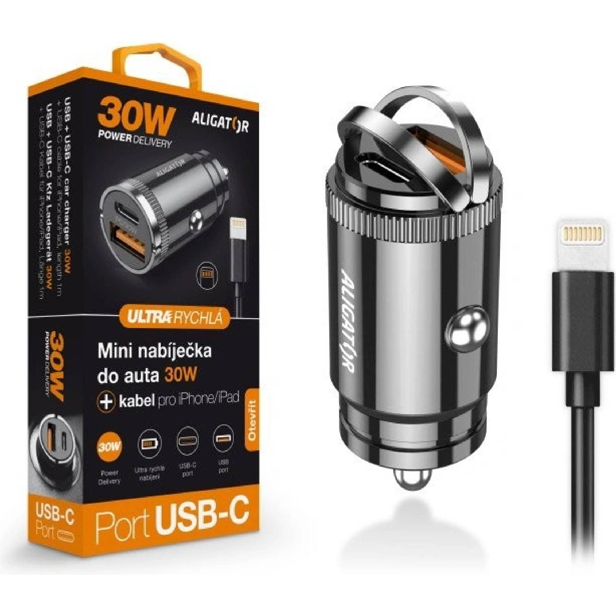 Nabíječka do auta Aligator CHPD0008