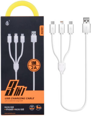 Nabíjecí kabel Aligator PLUS 3v1 AU401