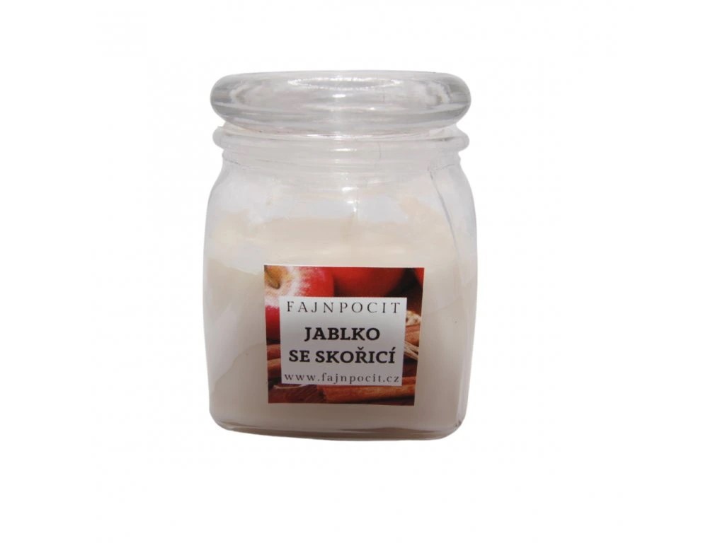 Svíčka Fajnpocit Jablko se skořicí dóza