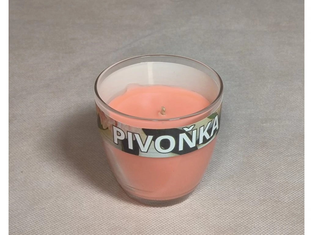 Svíčka Fajnpocit Pivoňka