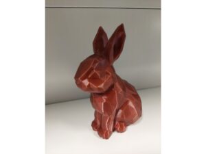 Velikonoční zajíc polygon měděný